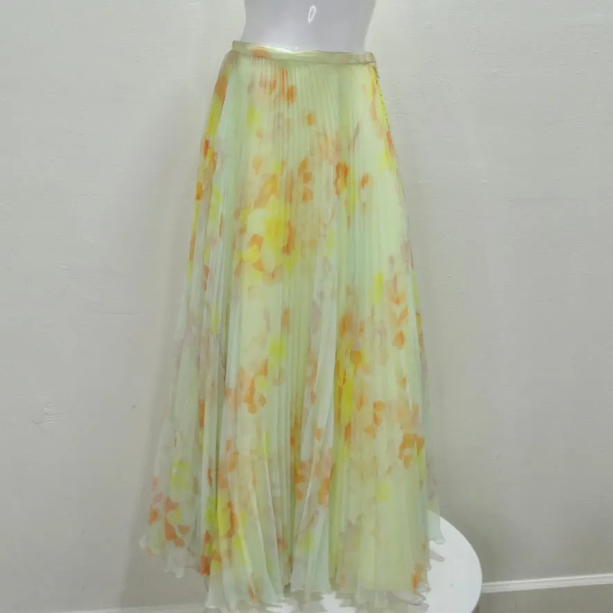 1960s Malcolm Starr Floral Chiffon Set
