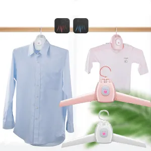 2 in 1 Electric Clothes Drying Rack Portable Dryer Hanger Folding Travel Laundry Shoes Dryer