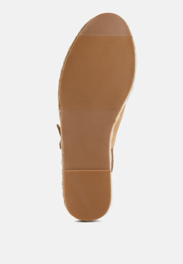 Affie Genuine Suede Slingback Strap Espadrilles