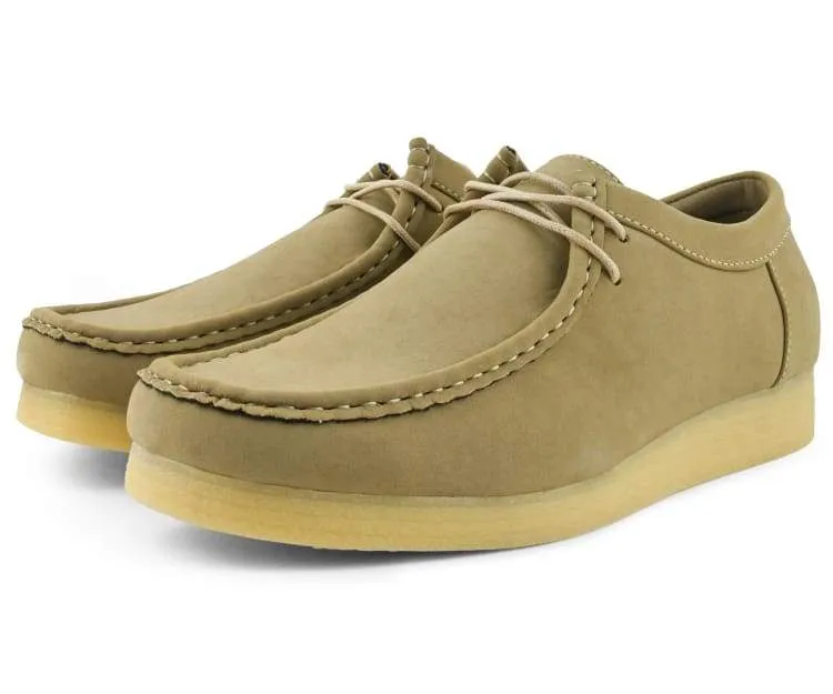 Amali Jason2 Low Top Men’s Tan Vegan Suede Sneakers