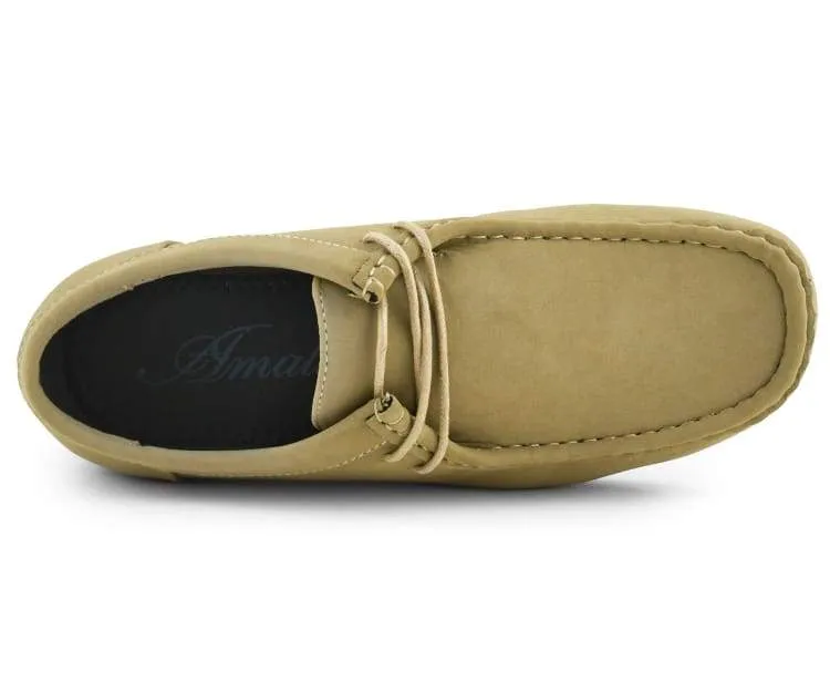 Amali Jason2 Low Top Men’s Tan Vegan Suede Sneakers