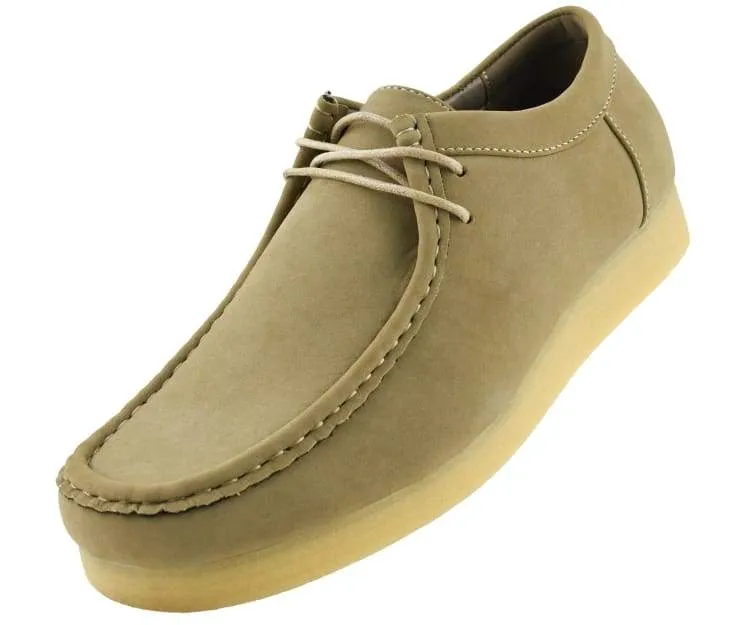Amali Jason2 Low Top Men’s Tan Vegan Suede Sneakers