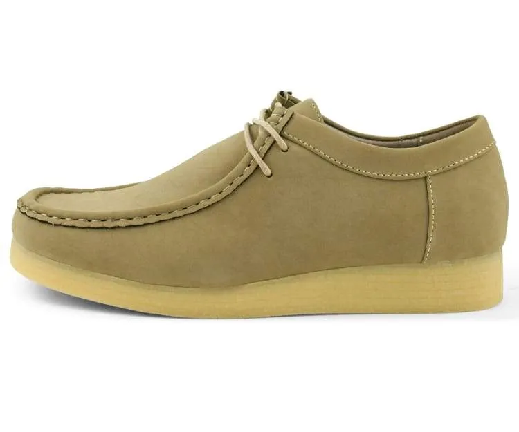 Amali Jason2 Low Top Men’s Tan Vegan Suede Sneakers