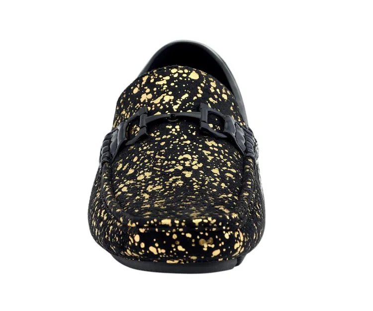 Amali Shoes Monty Luxe Moccasins Men’s Black Vegan