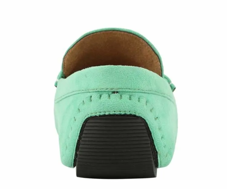 Amali Walken 2 Men’s Mint Green Suede Driving Loafers