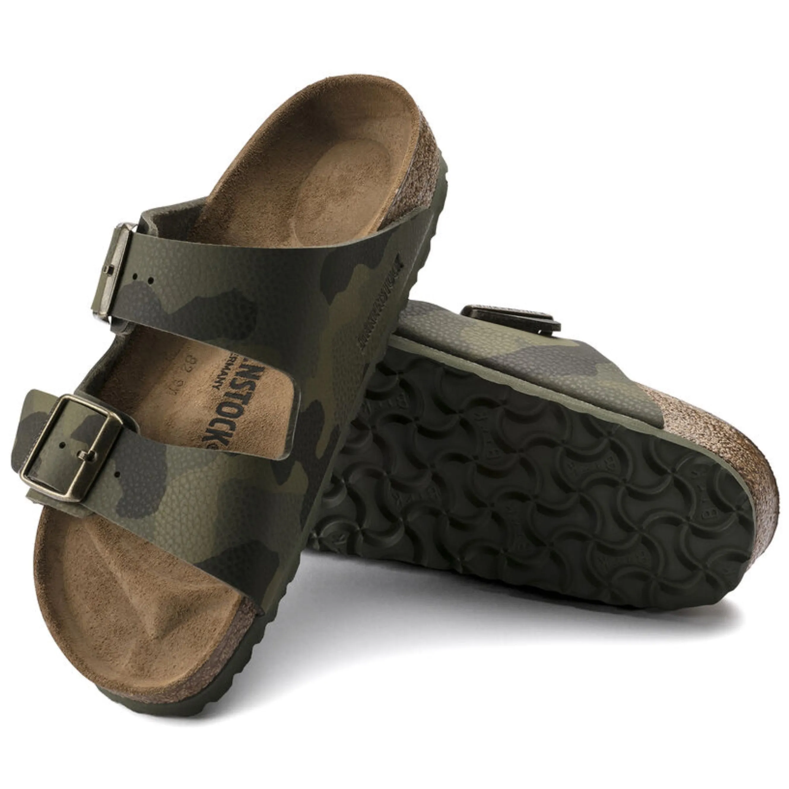Arizona Soft Footbed Birko-Flor Sandal (Desert Soil Camo Green)