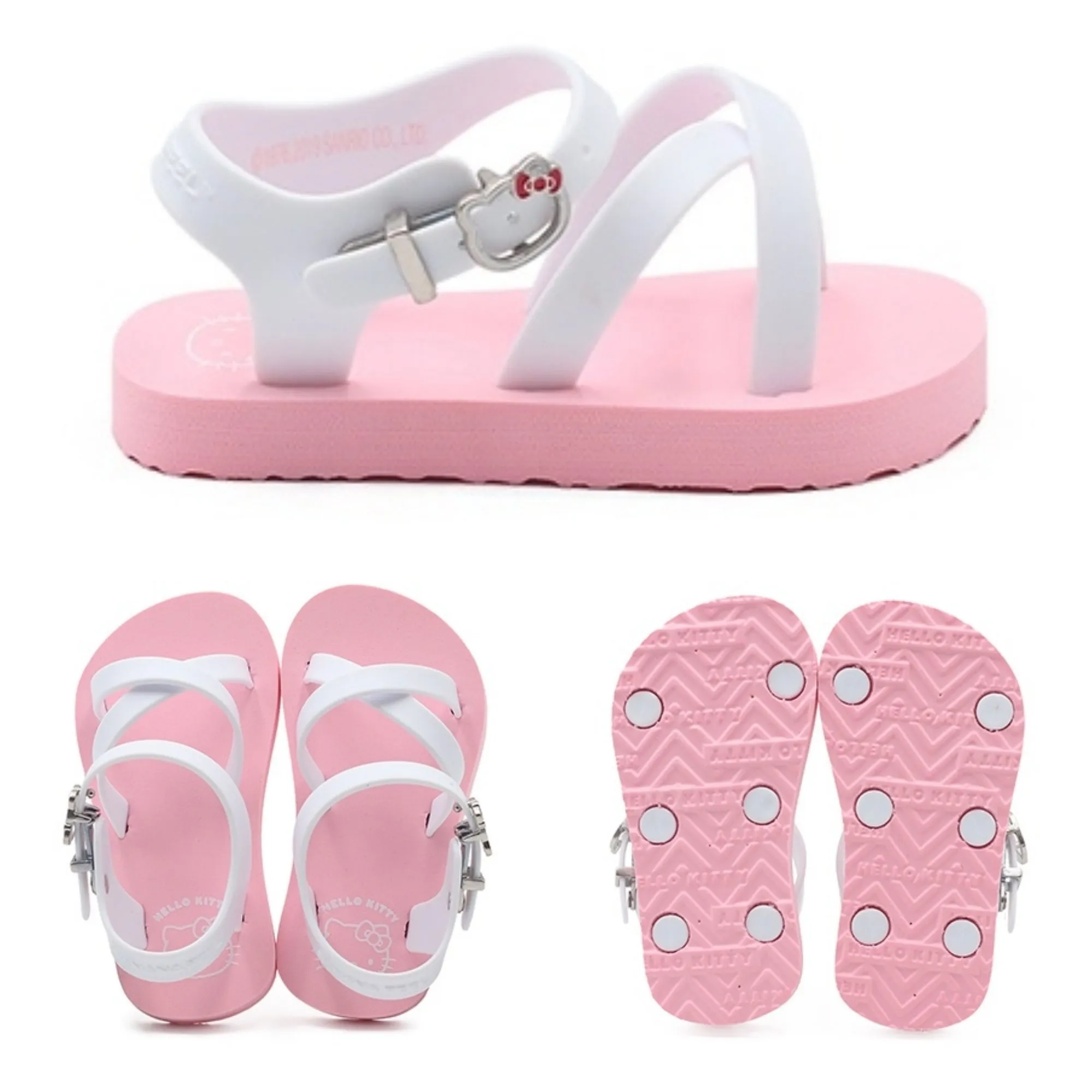 Banana Peel Slippers for Toddlers Hello Kitty Touch of Pink - Lovely Flamingo