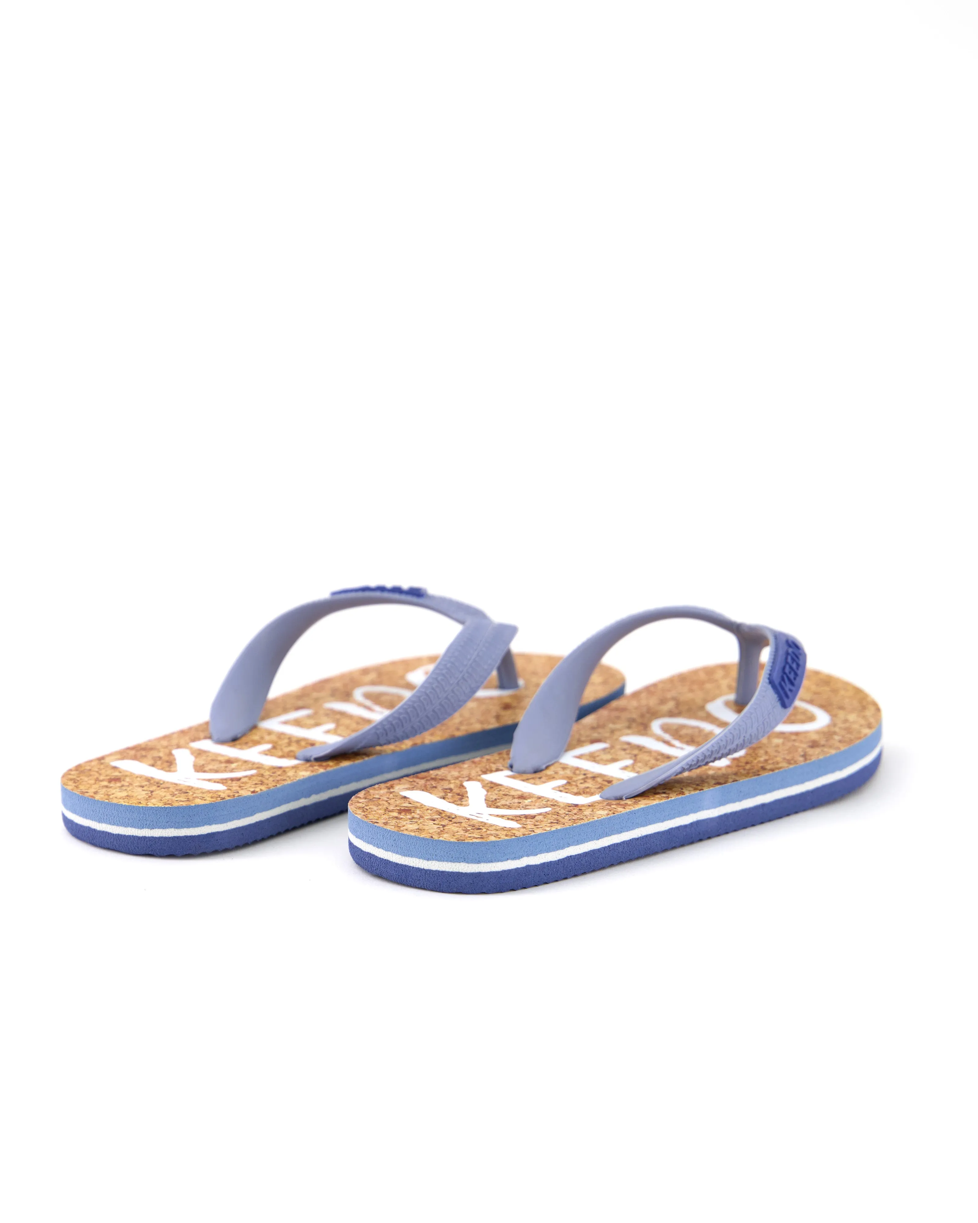 Blue Logo Flip Flops