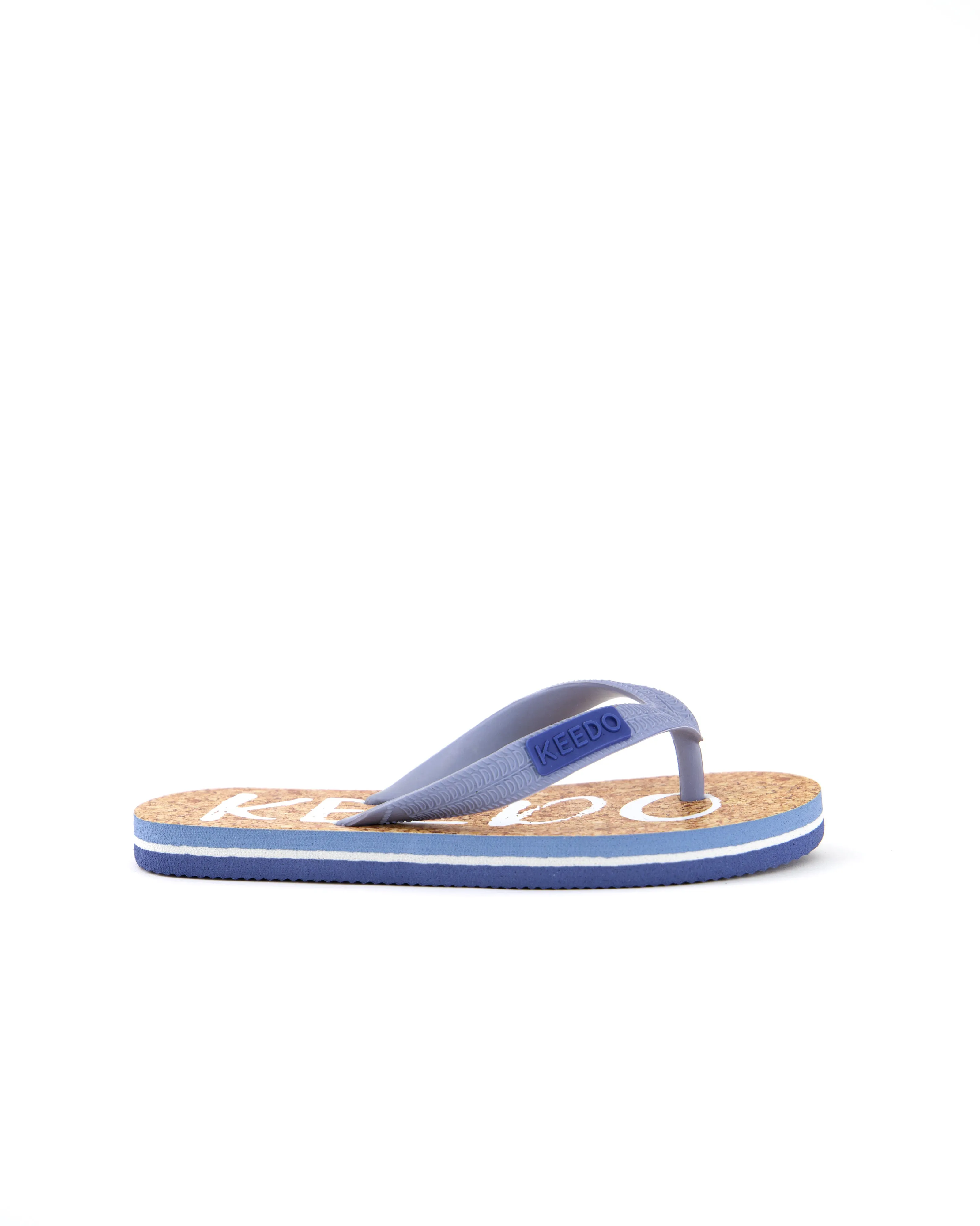Blue Logo Flip Flops
