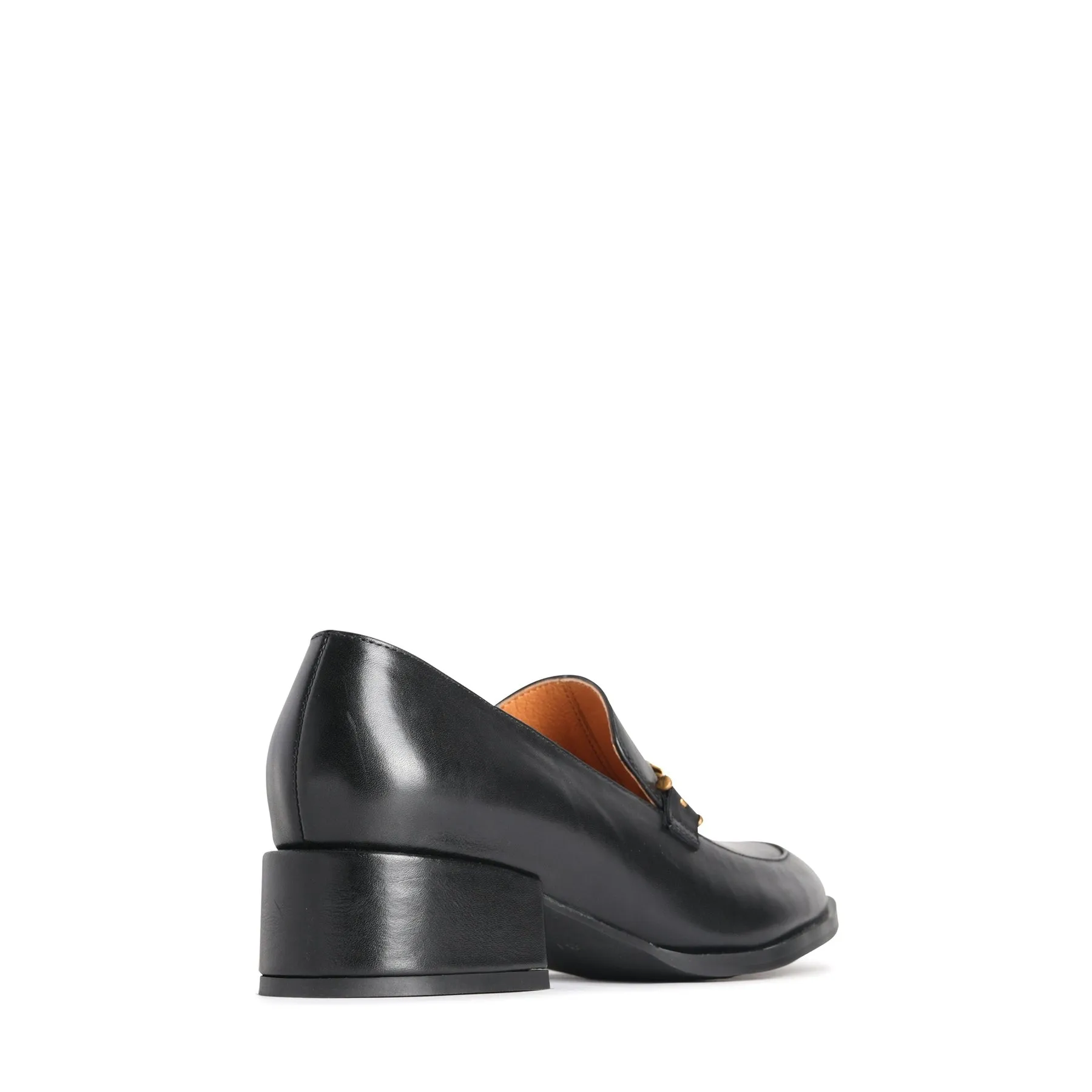 CASTELLA LEATHER HEEL LOAFERS