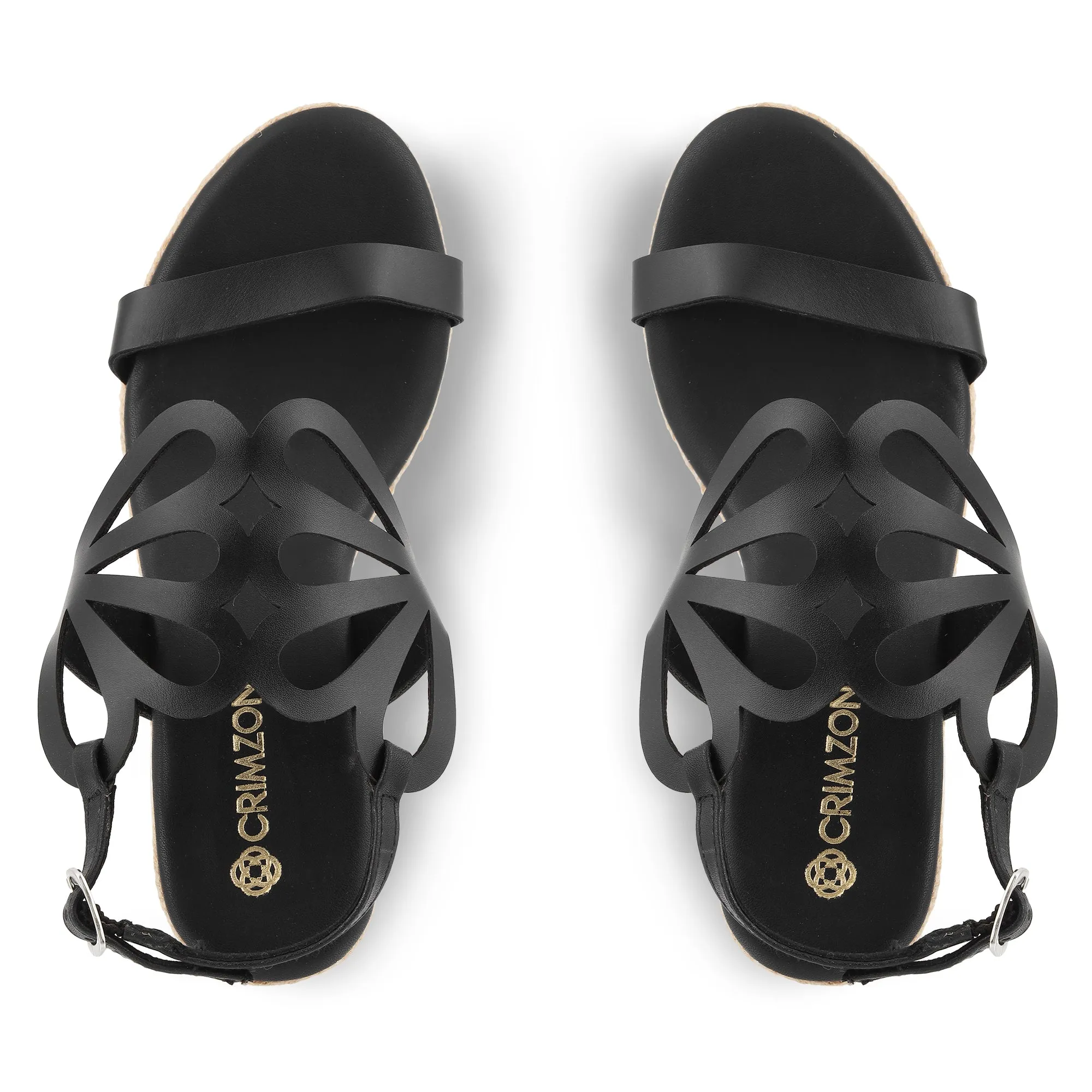 CELINE- BLACK WEDGES