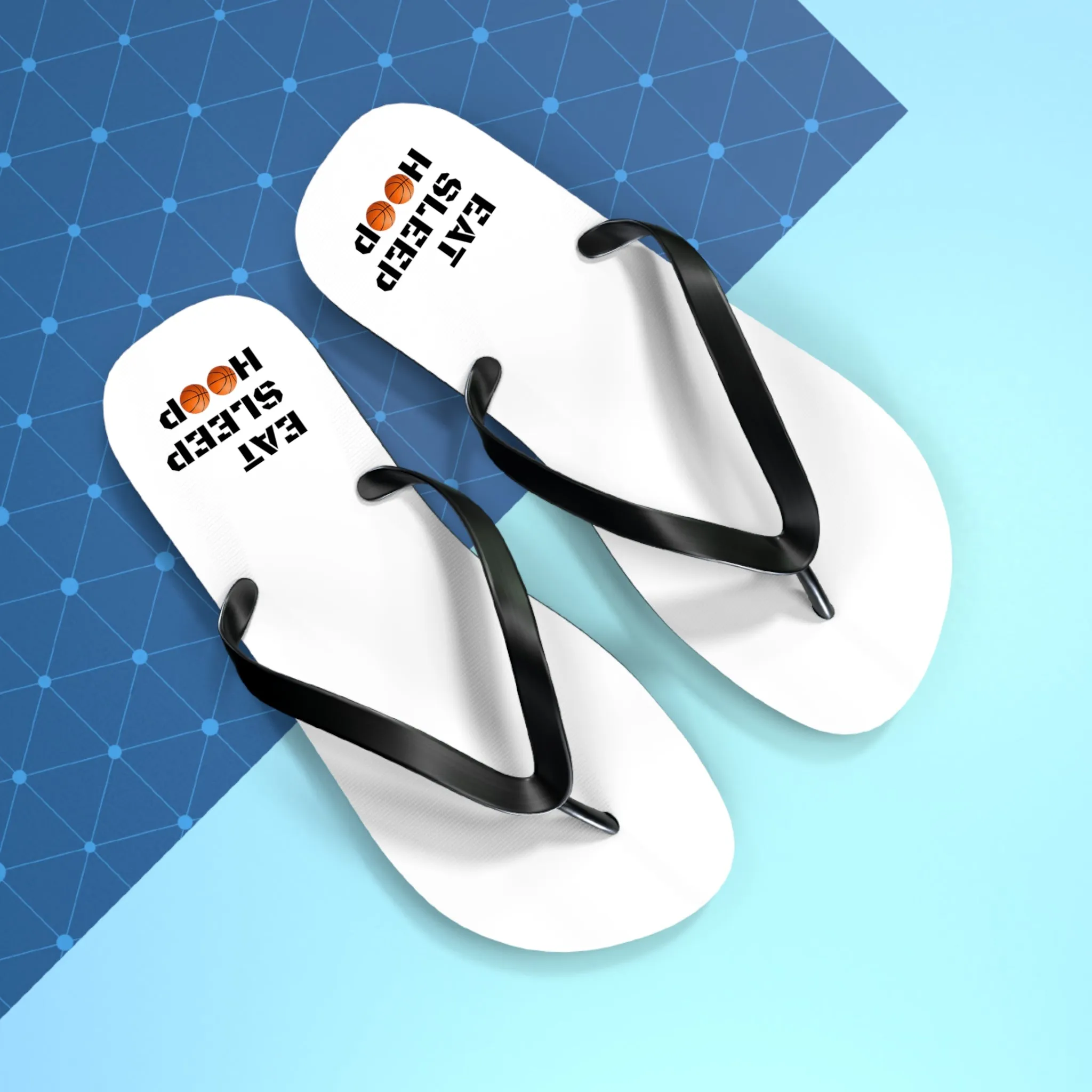 Eat Sleep Hoop Flip Flops