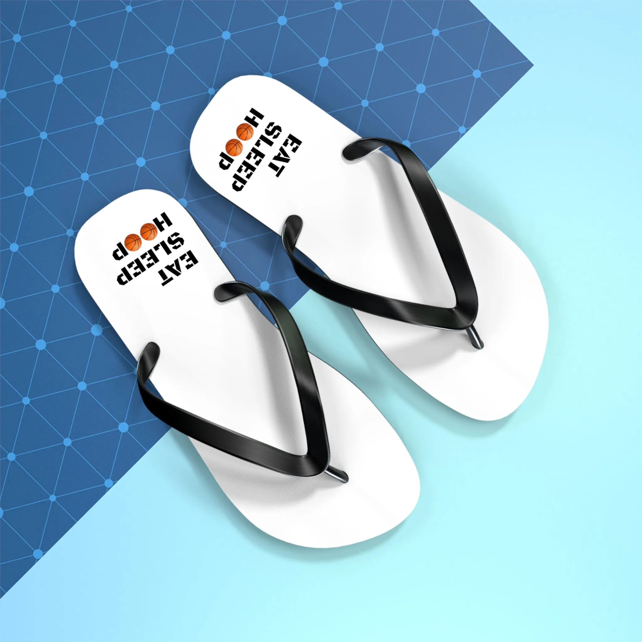 Eat Sleep Hoop Flip Flops