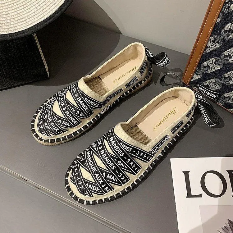 Fisherman's Shoes, Flat-soled Lazy One-step Woven Soft-soled Shoes