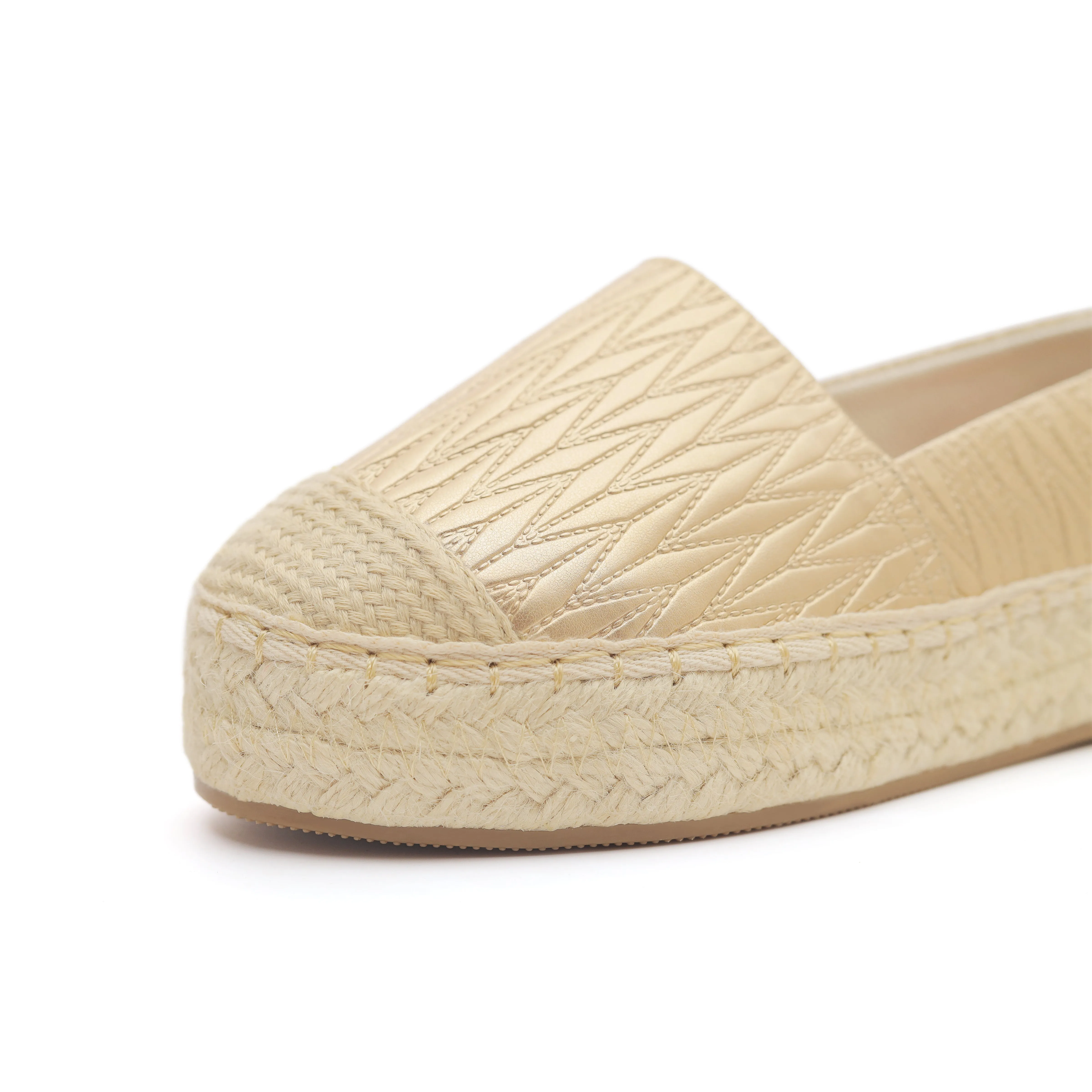 Golden Weave Comfort Espadrilles