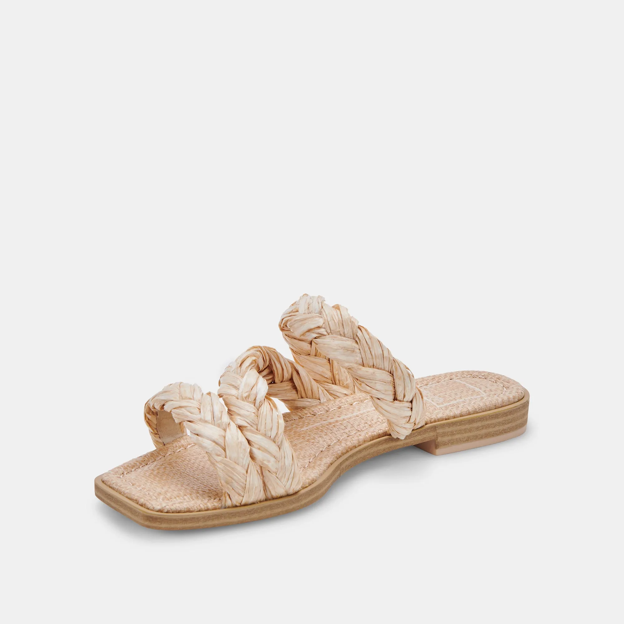 IMAN SANDALS LT NATURAL RAFFIA