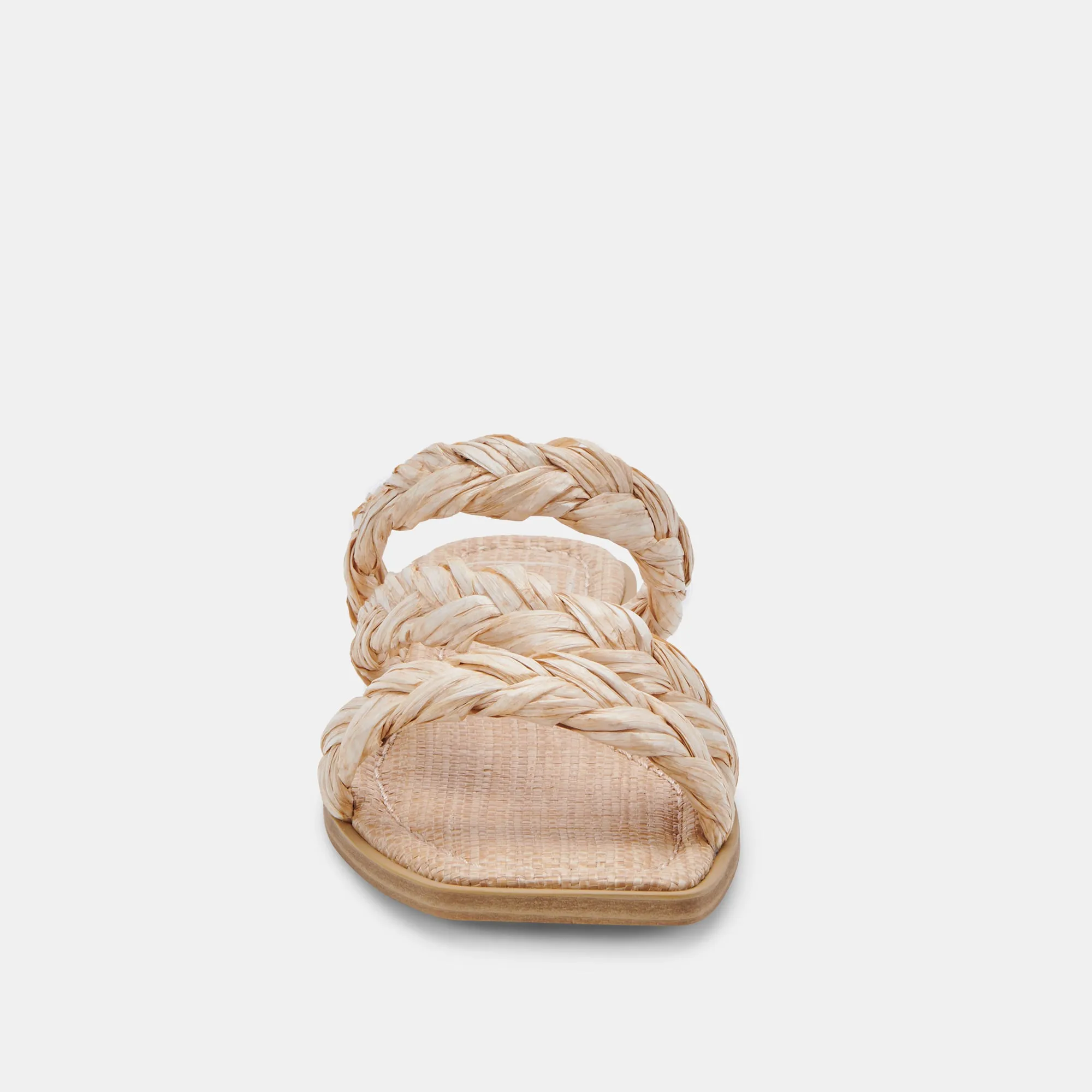 IMAN SANDALS LT NATURAL RAFFIA