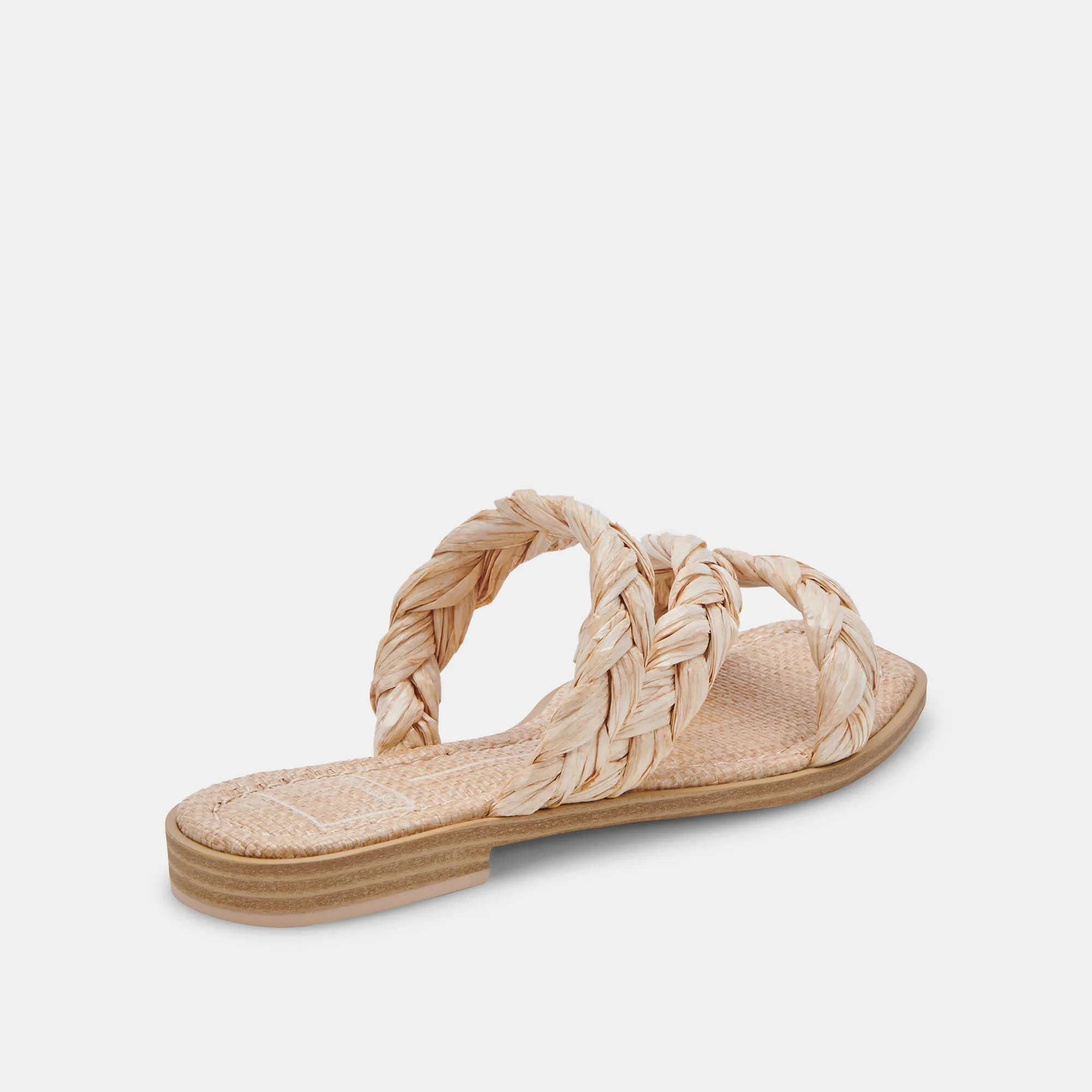 IMAN SANDALS LT NATURAL RAFFIA