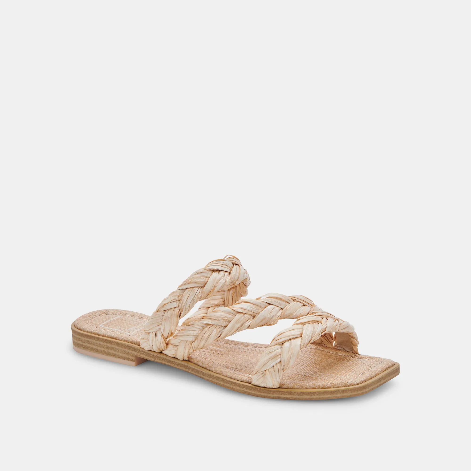 IMAN SANDALS LT NATURAL RAFFIA