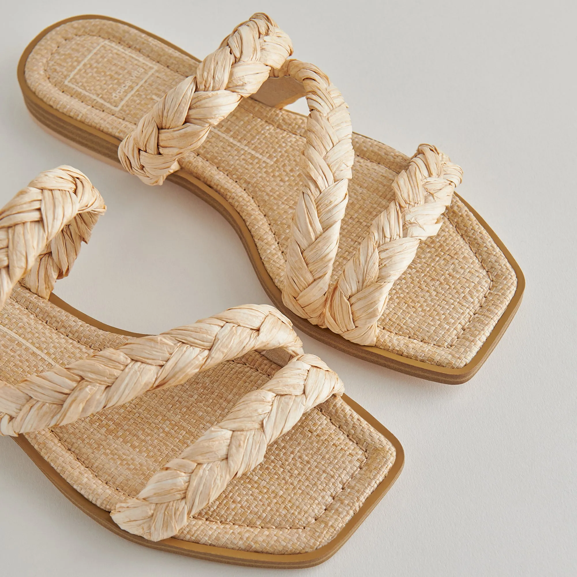 IMAN SANDALS LT NATURAL RAFFIA