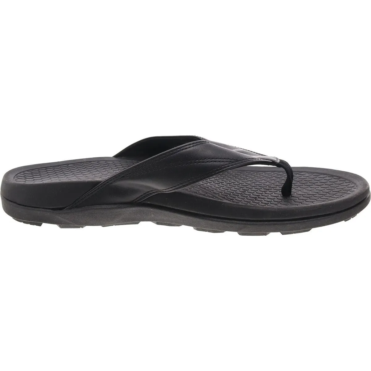 JBU by Jambu Mens Milo Faux Leather Comfort Insole Flip-Flops