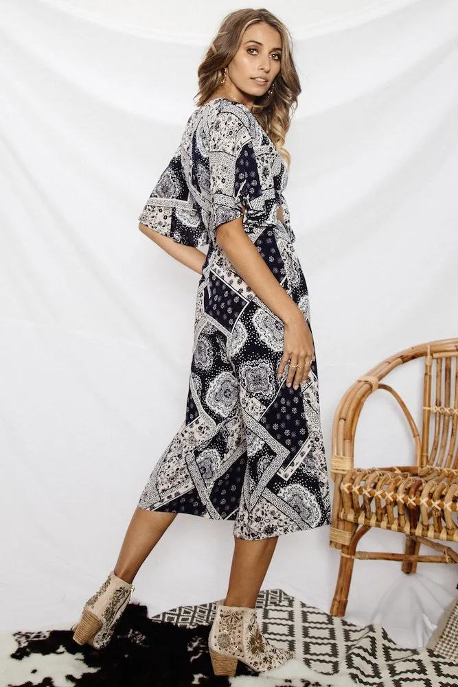 Look To The Skies Jumpsuit Navy