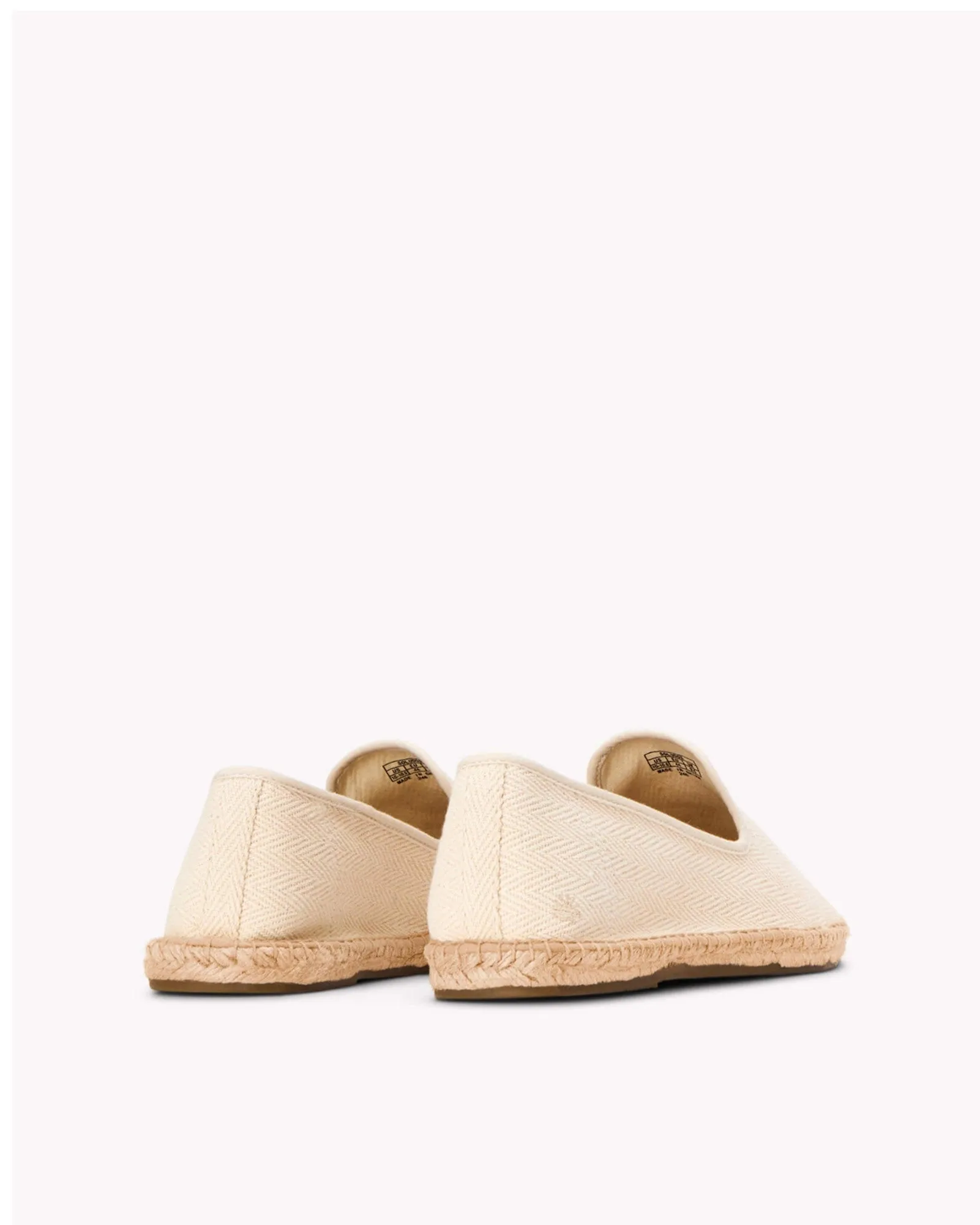 Mens_Espadrilles_The Smoking_Herringbone Colors_Ivory - Tonal