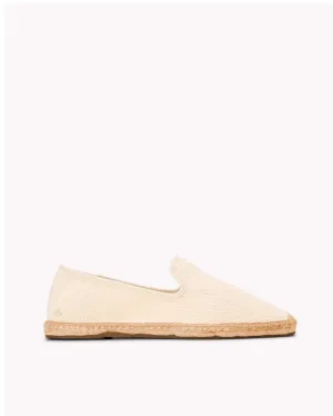 Mens_Espadrilles_The Smoking_Herringbone Colors_Ivory - Tonal