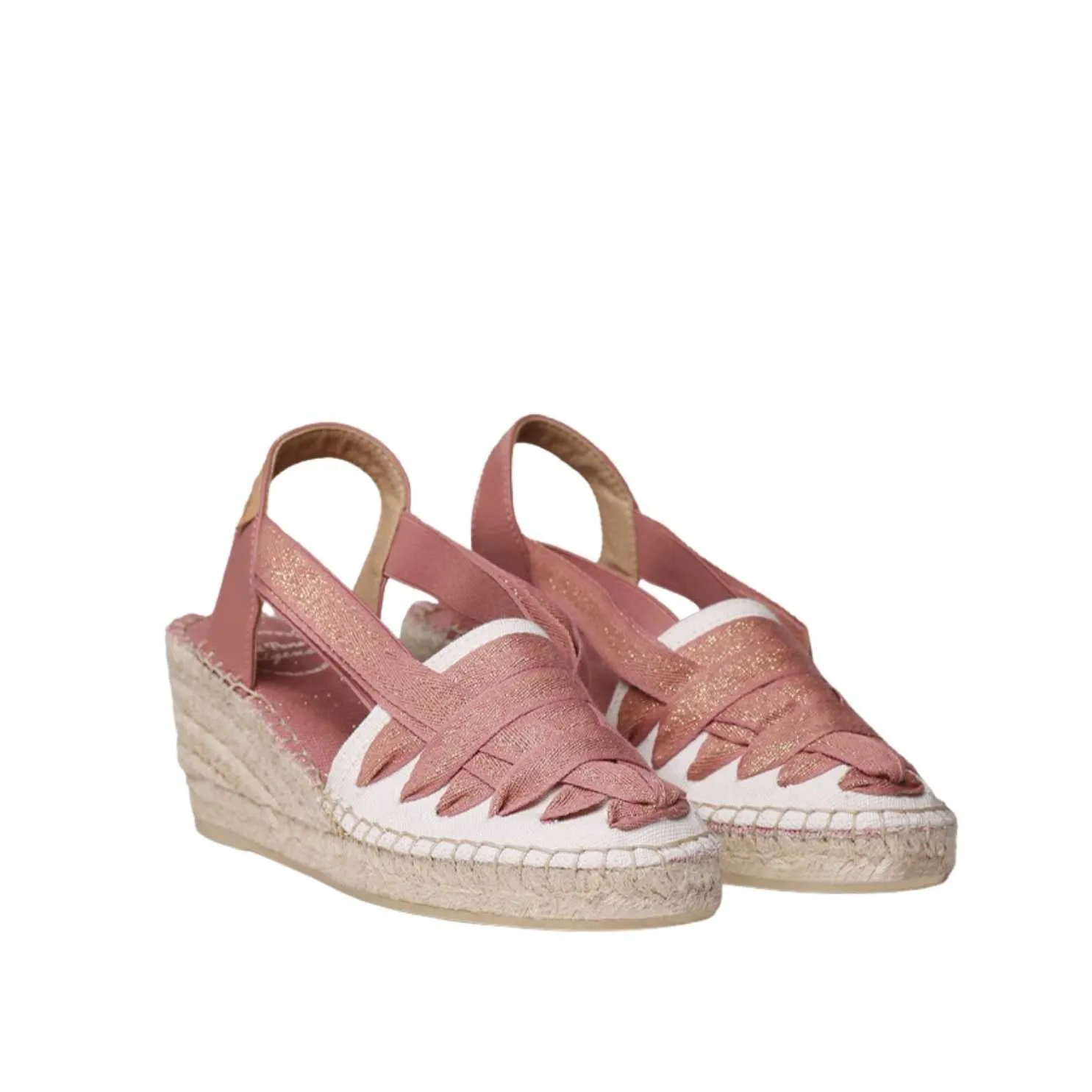Multicolor Cotton Blend Wedge Espadrille for Women - Tracy-CZ