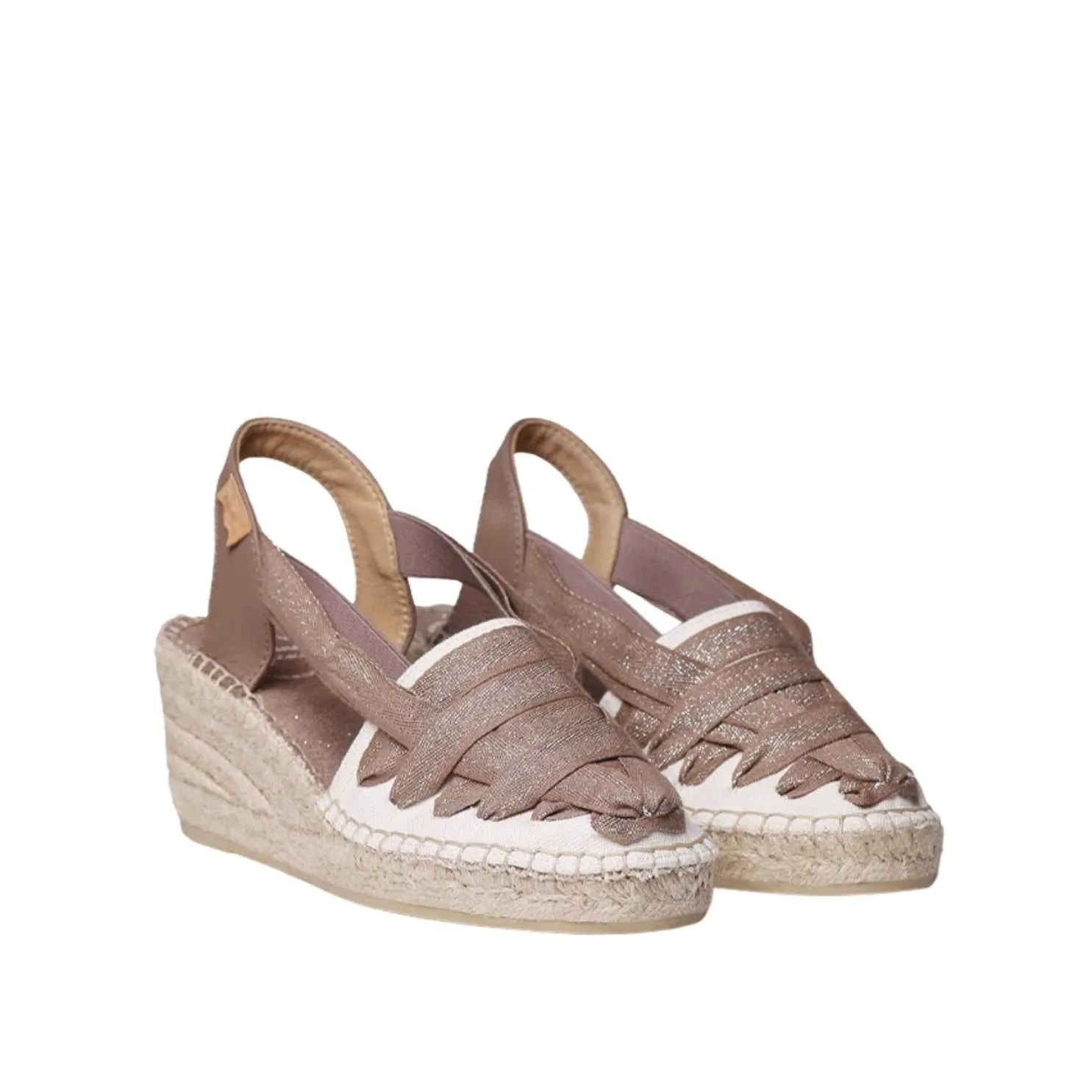 Multicolor Cotton Blend Wedge Espadrille for Women - Tracy-CZ