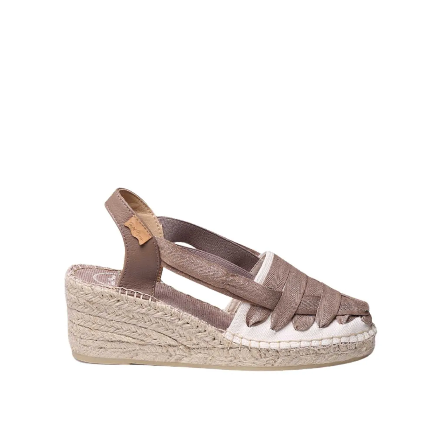 Multicolor Cotton Blend Wedge Espadrille for Women - Tracy-CZ