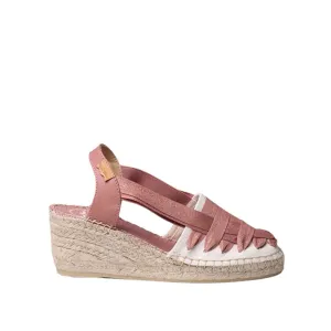 Multicolor Cotton Blend Wedge Espadrille for Women - Tracy-CZ