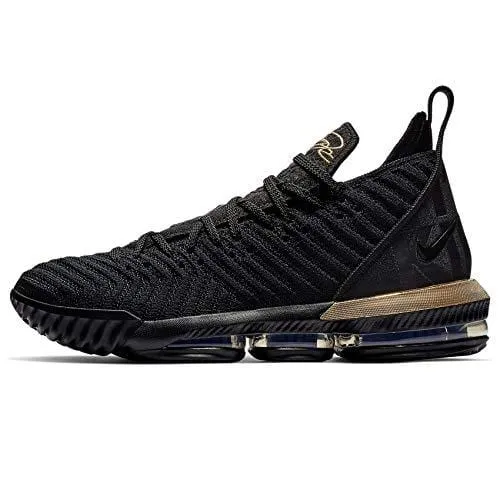 Nike Mens Lebron 16 Basketball Shoes (Black/Metallic Gold, 11 D(M) US)