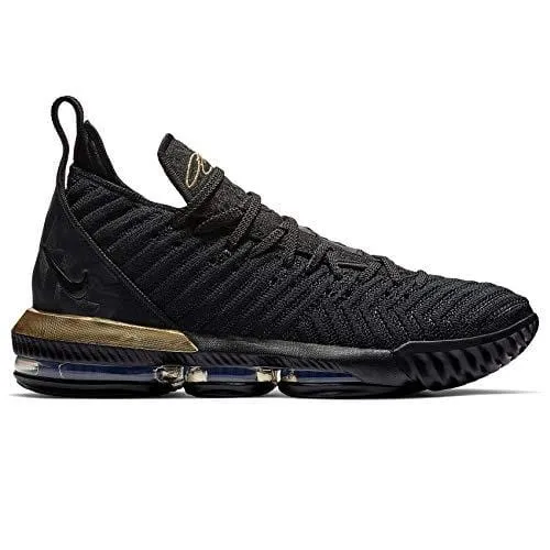 Nike Mens Lebron 16 Basketball Shoes (Black/Metallic Gold, 11 D(M) US)
