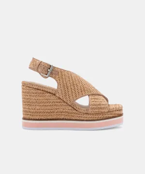 ODELIA WEDGES NATURAL RAFFIA - re:vita