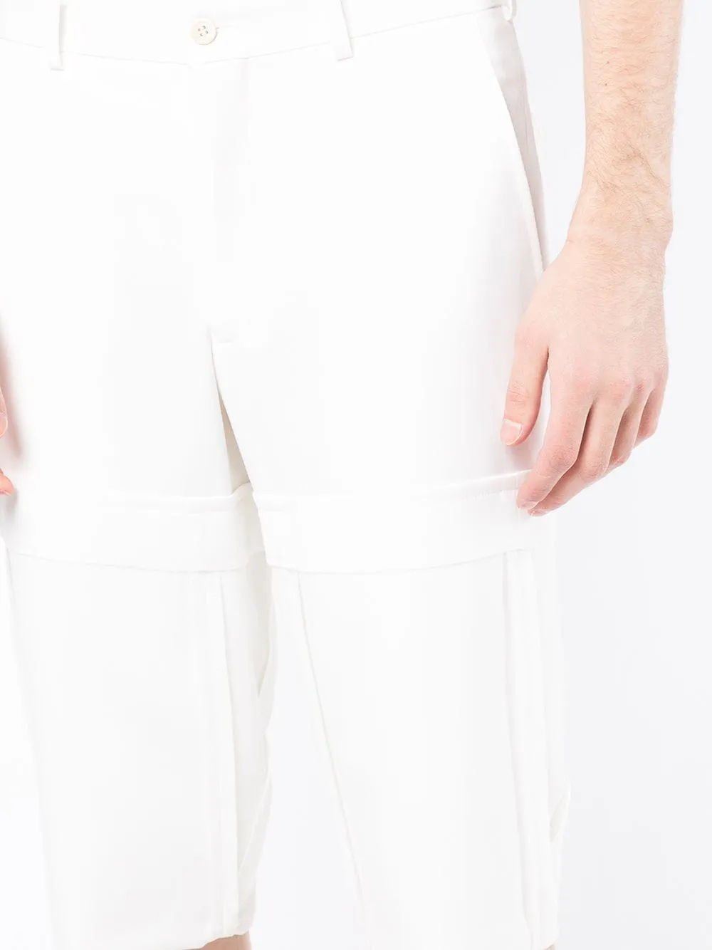 Polyester Wool Oxford Shorts