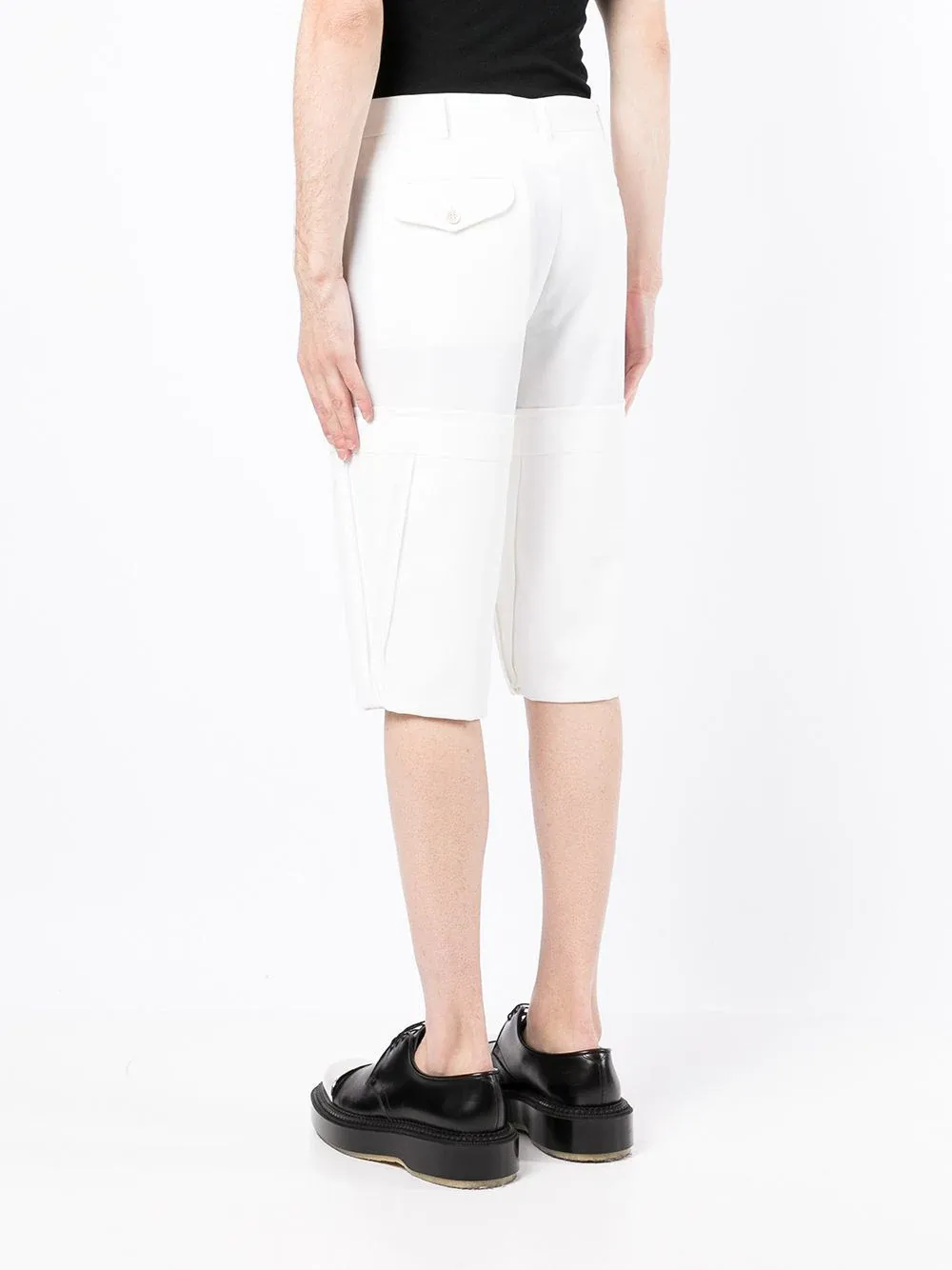 Polyester Wool Oxford Shorts