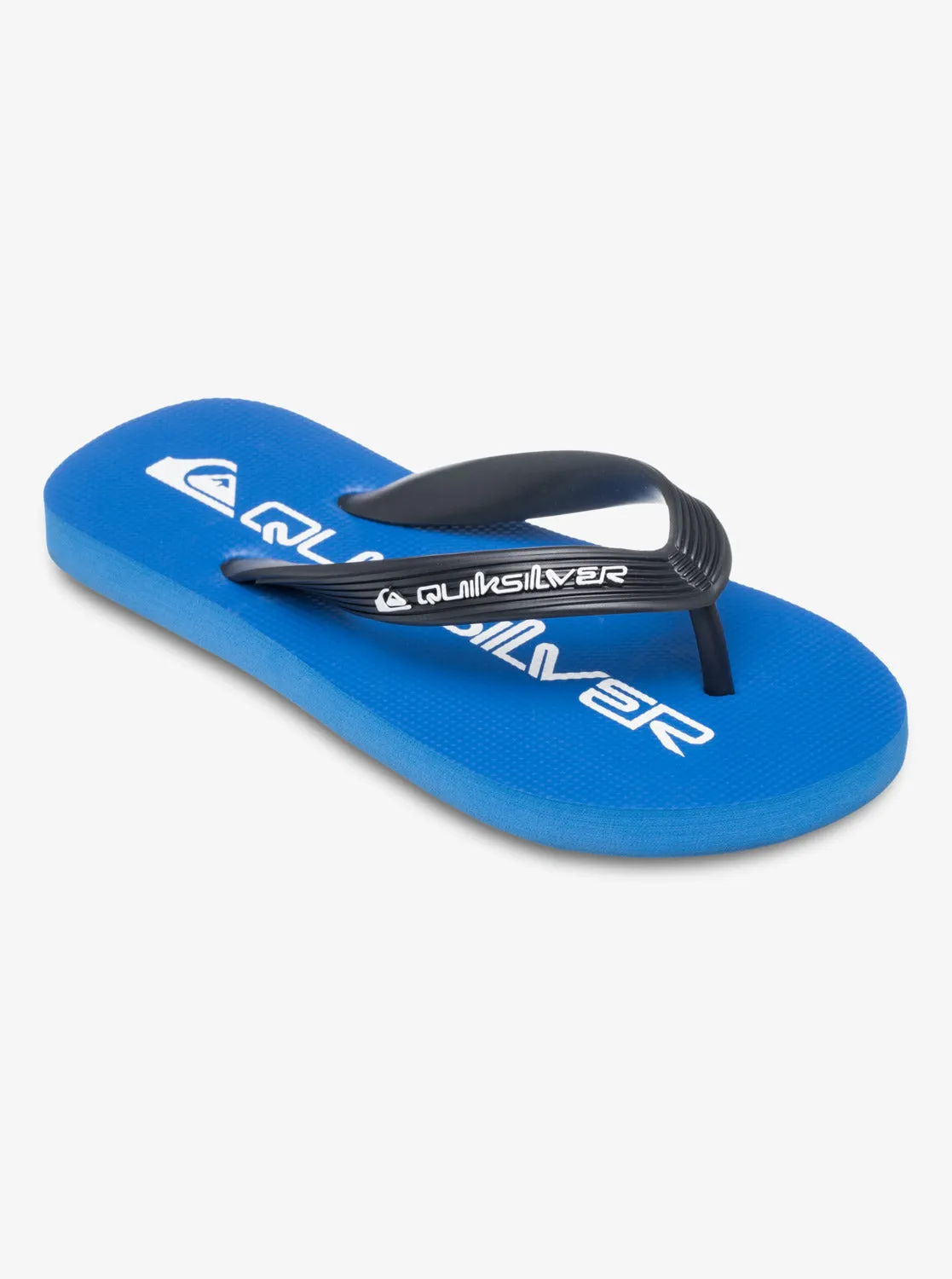 Quiksilver Kids' Java Wordmark Flip Flops Blue AQBL100260-BYJ1