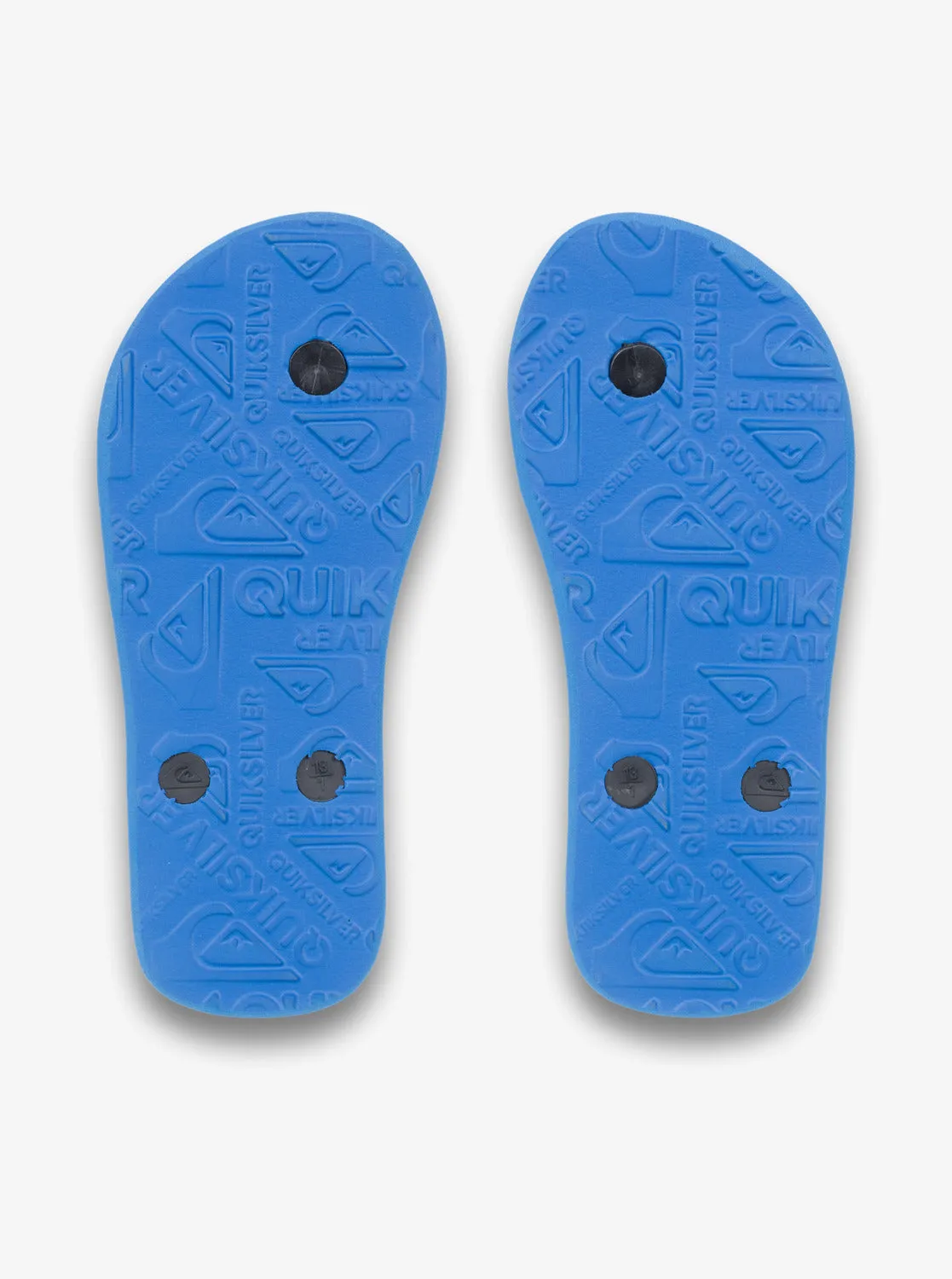 Quiksilver Kids' Java Wordmark Flip Flops Blue AQBL100260-BYJ1