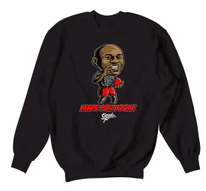 Retro 3 Red Cement Made You Look Sweater
