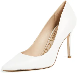 Sam Edelman Hazel Bright White Stiletto Heel Pointed Toe Slip On Fashion Pumps