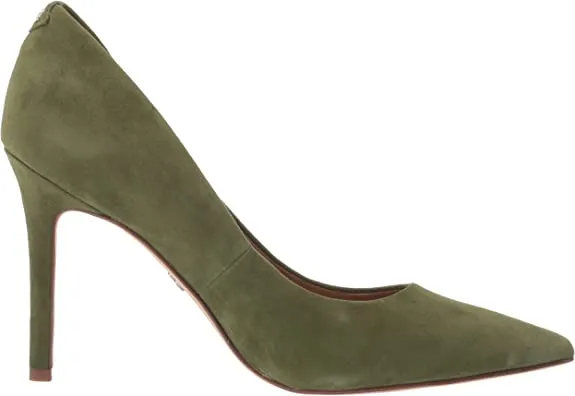 Sam Edelman Hazel Dried Thyme Stiletto Heel Pointed Toe Slip On Fashion Pumps