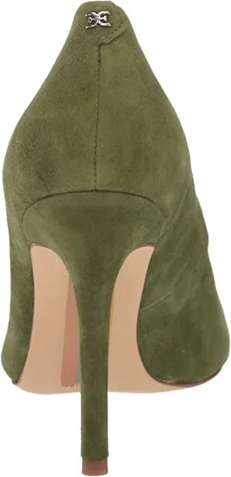 Sam Edelman Hazel Dried Thyme Stiletto Heel Pointed Toe Slip On Fashion Pumps