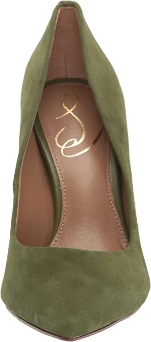 Sam Edelman Hazel Dried Thyme Stiletto Heel Pointed Toe Slip On Fashion Pumps
