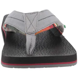 Sanuk Men's Flip Flops - Beer Cozy 2 TX Sandals Grey/Blanket | 1102480-GBNK
