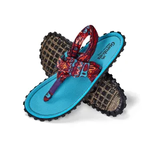 Slingback Sandals - Women's - Turquoise Vintage