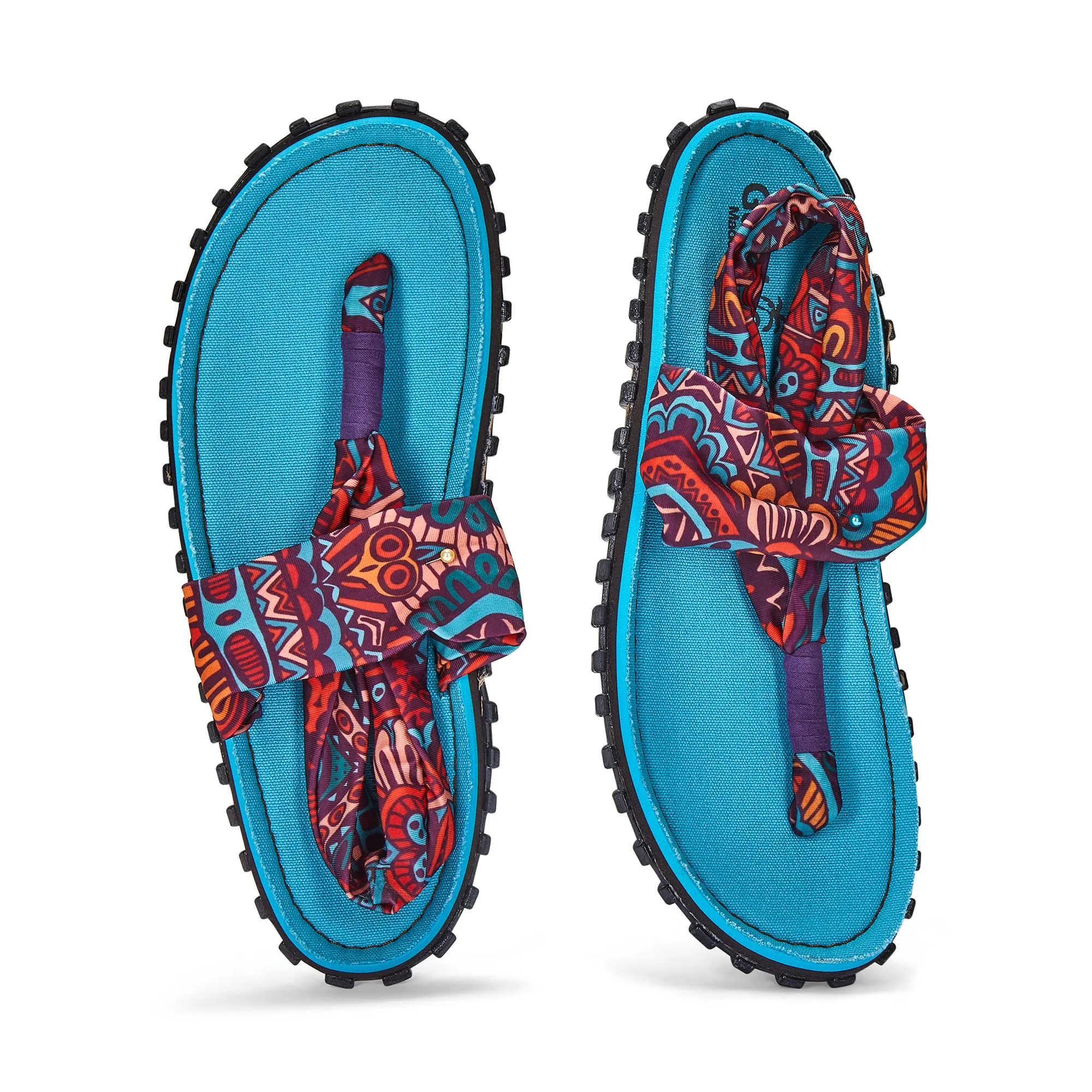 Slingback Sandals - Women's - Turquoise Vintage