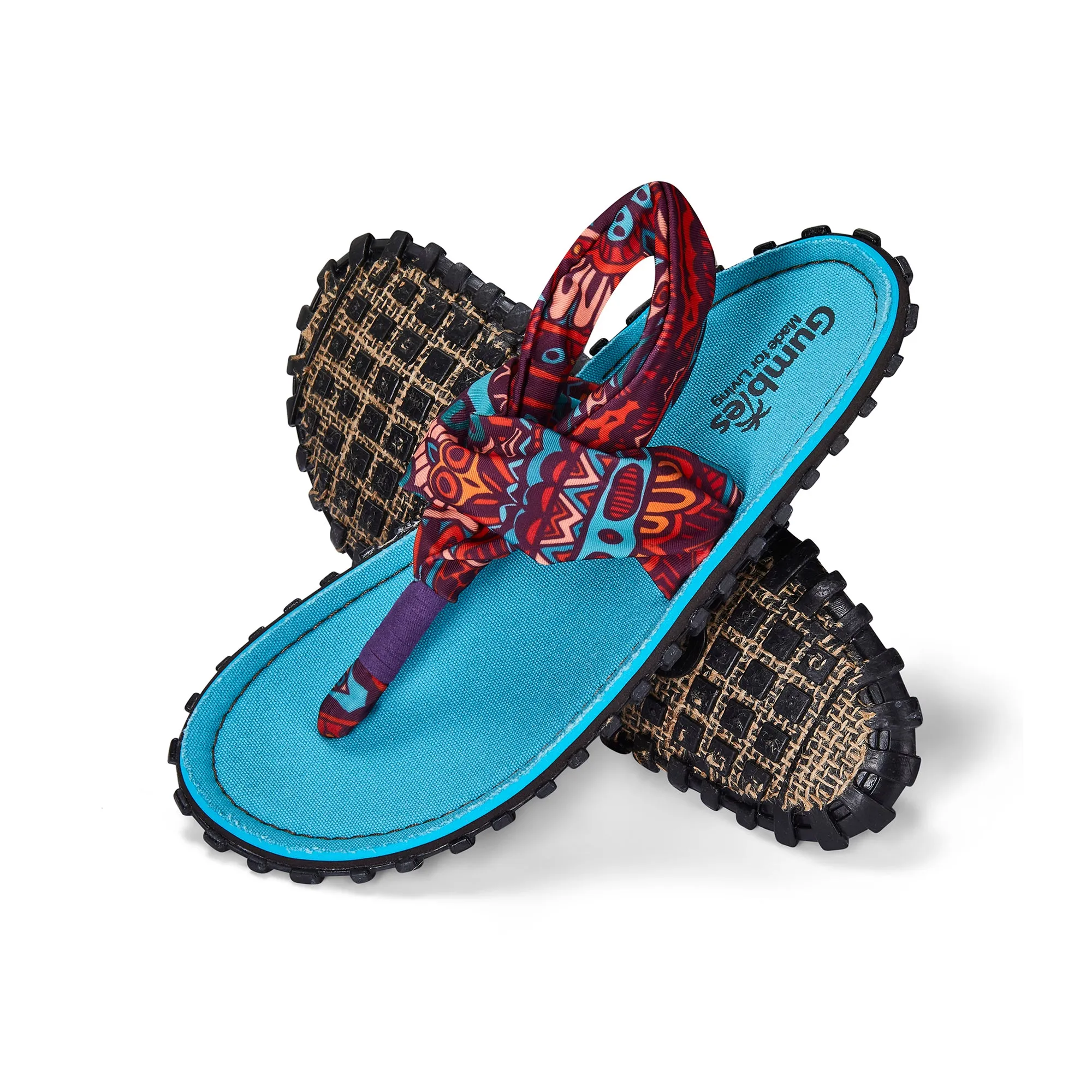 Slingback Sandals - Women's - Turquoise Vintage