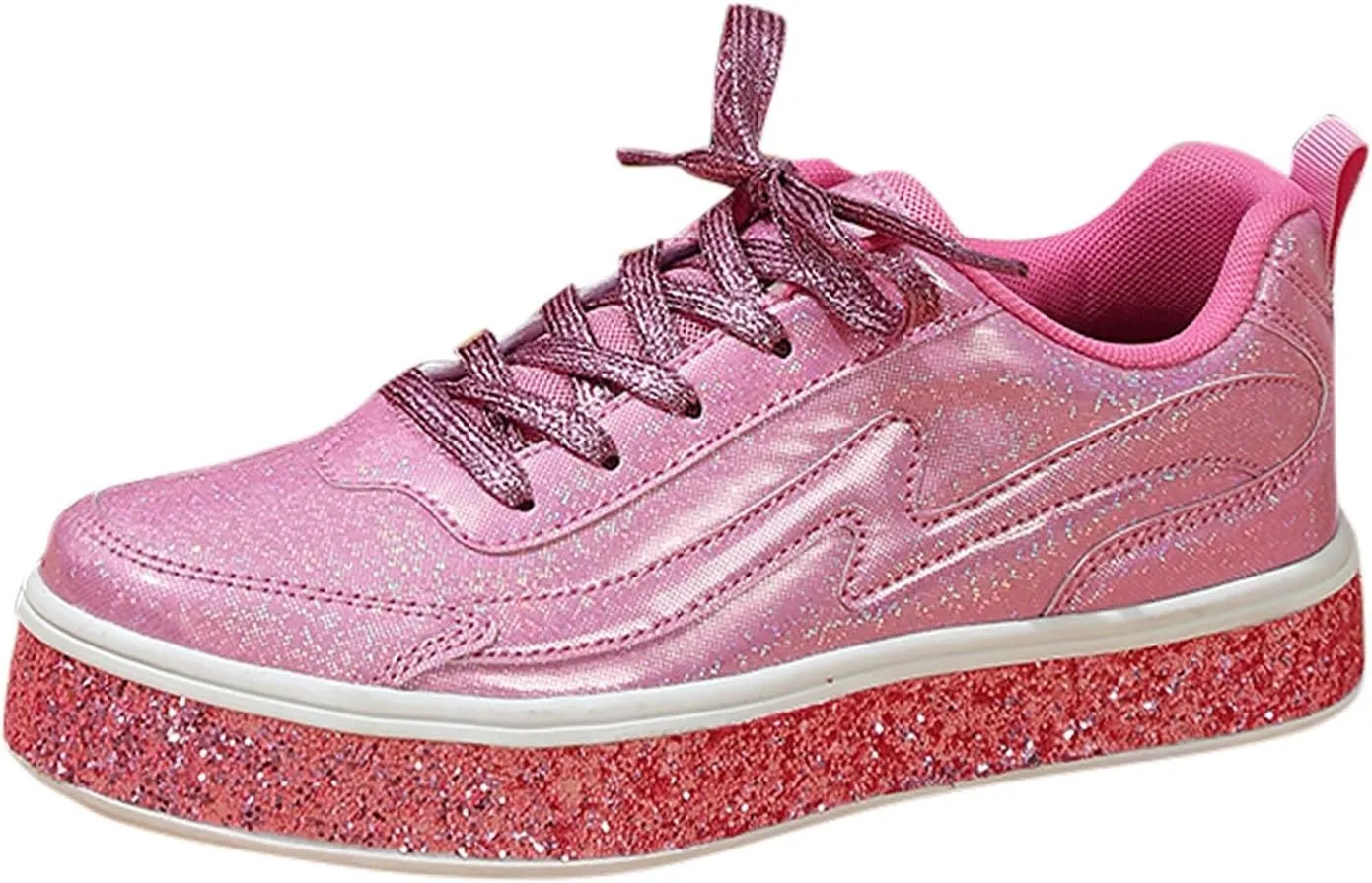 Slip on Walking Shoes Women Dressy PU Leather Non Slip Running Shoes Wide Width Breathable Sports Workout Tennis Shoes Lightweight Fashion Sneakers