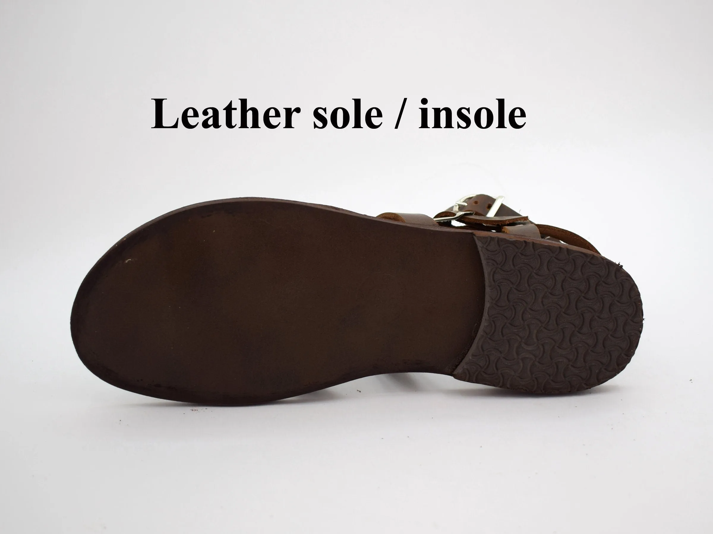 Spartacus Gladiator Roman Grecian Spartan Mens Brown sandals,